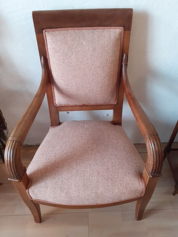 Fauteuil Empire noyer