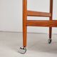 Dessert or bar cart, Dyrlund, mid-20th century design in teak.