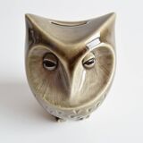 Tirelire en céramique en forme de hibou par Ditmar Urbach, années 1960.