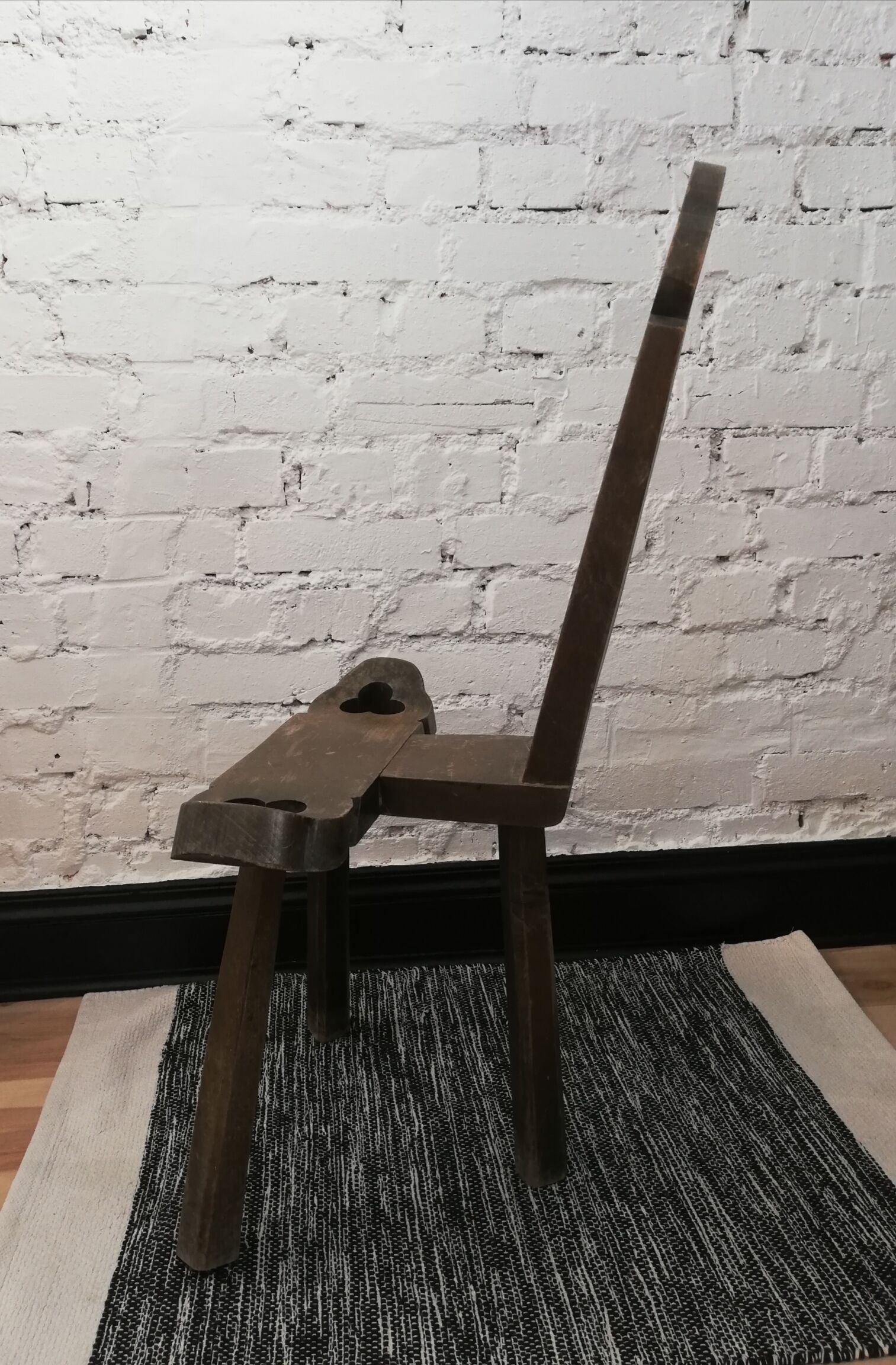 Brutalist tripod chair