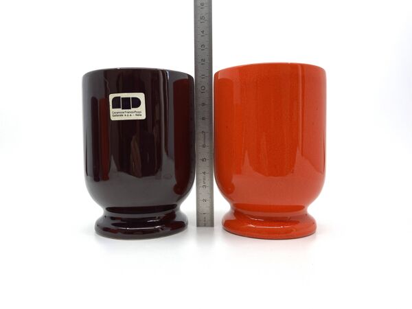 4 verres/mazagrans Franco Pozzi • Série Bistrot d'Ambroglio Pozzi • 1970