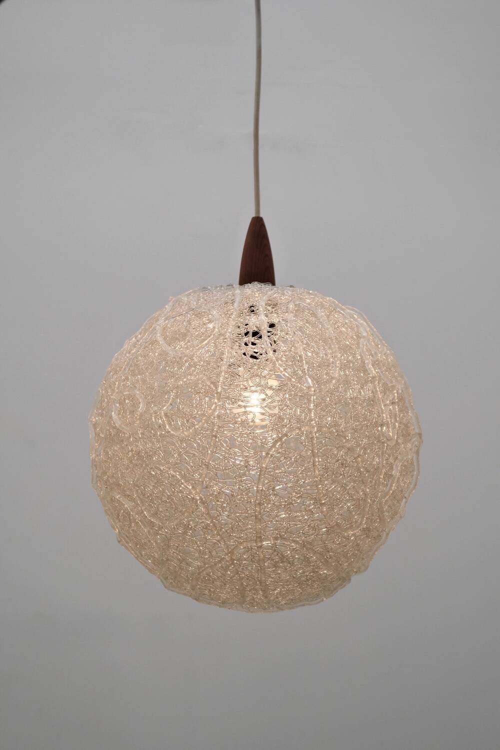 Scandinavian acrylic chandelier, 1960