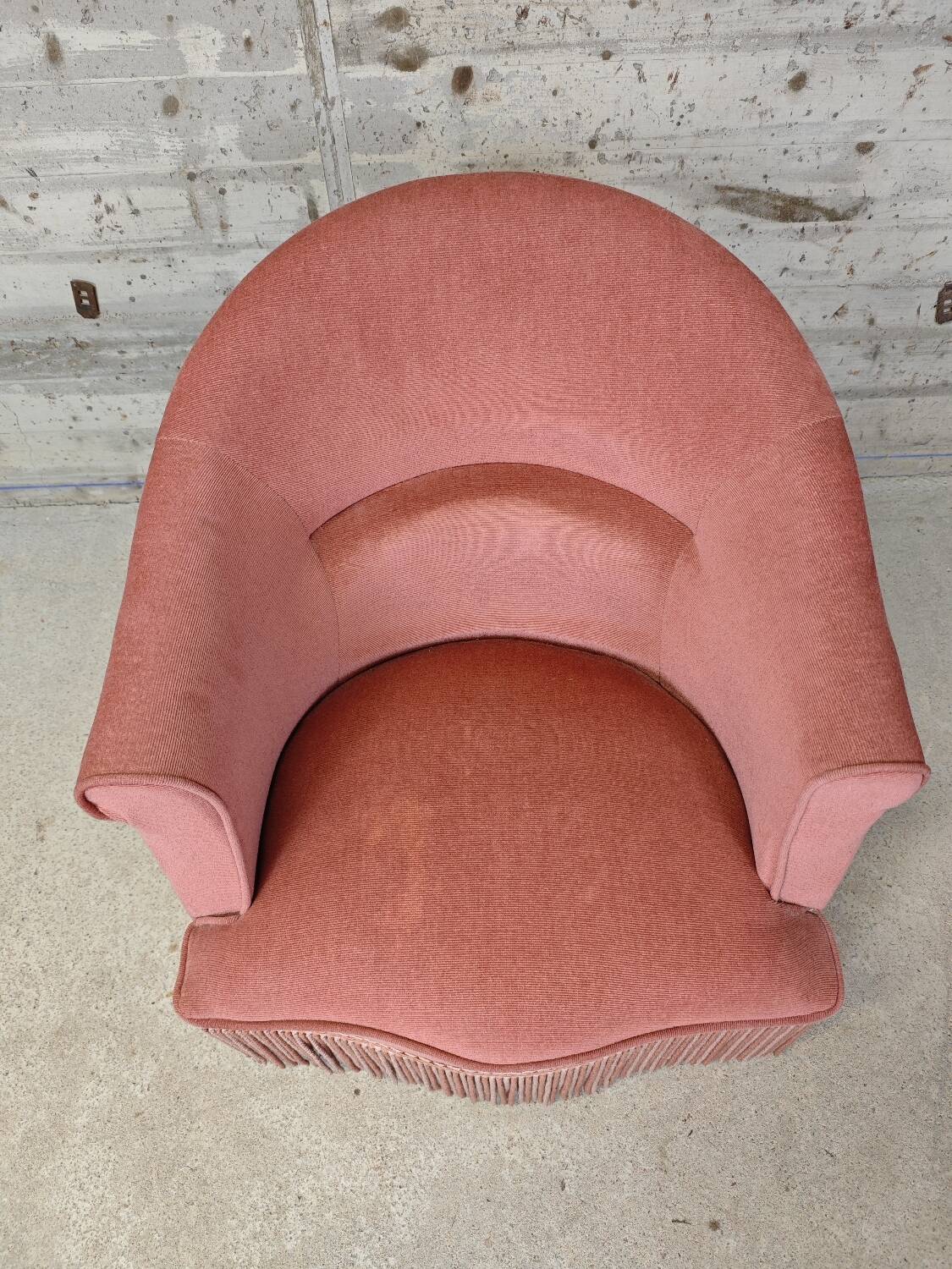 Powder pink armchair