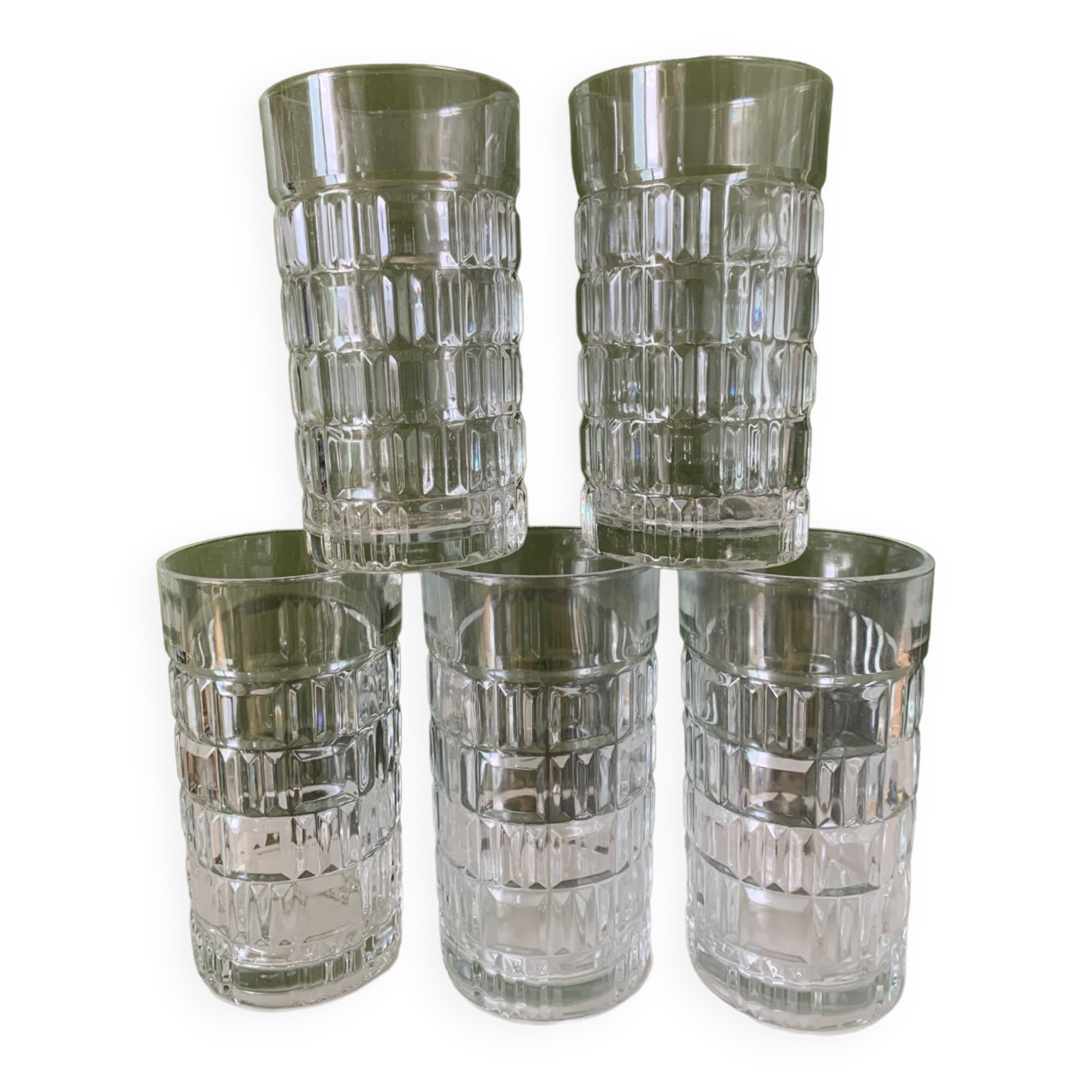 Orange juice glasses