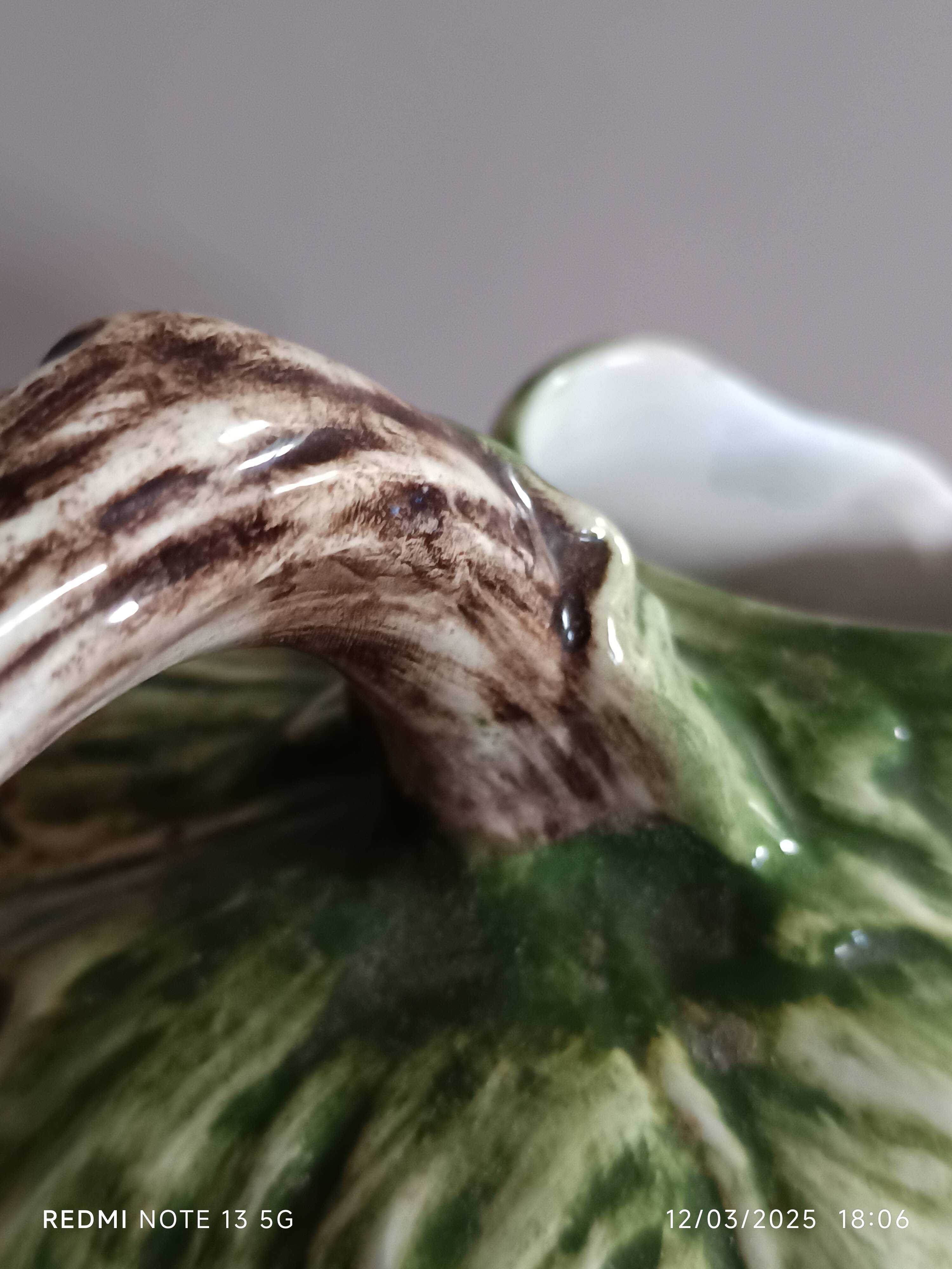 Antique grape-shaped slip pitcher