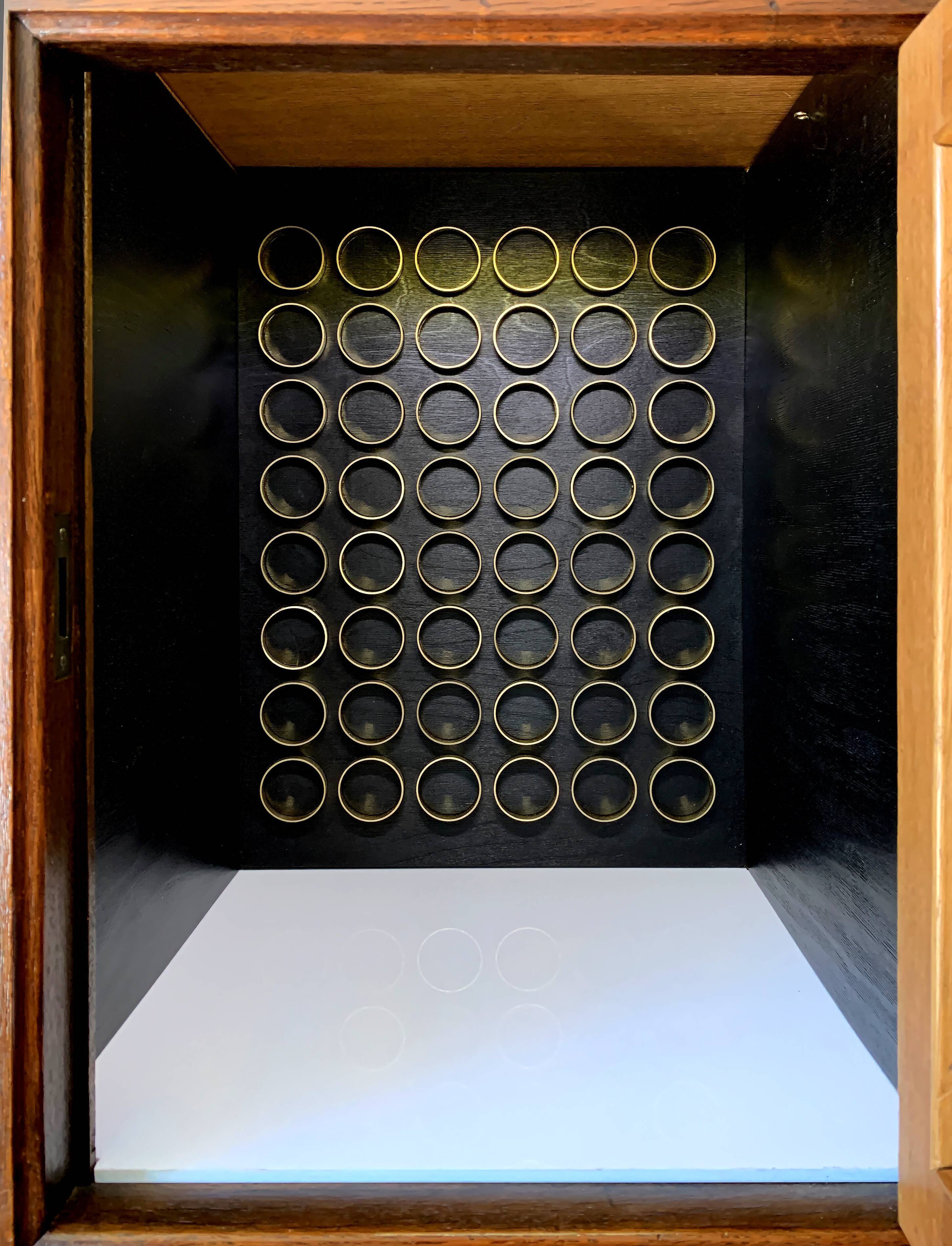 Bar in neo-renaissance style in solid oak