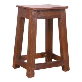 Old Burmese teak workshop stool