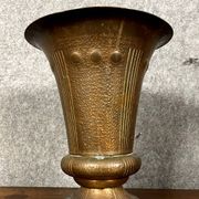Art Nouveau period Medicis vase in gilded brass circa 1900