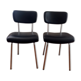 Paire de chaises skai