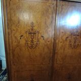 Charles x style cabinet in elm magnifying glass veneer
