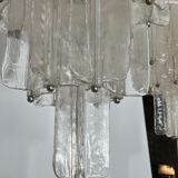 Pair of Murano glass chandeliers by Toni Zuccheri for Venini