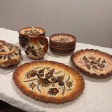 Paul Fouillen dinner service in Quimper, 26 pieces