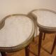 Tables basses bouillotte rognon de style Louis XVI