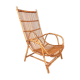 Low seated rattan chair