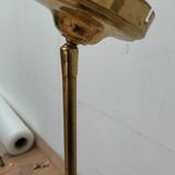 Pair brass and glass chandeliers