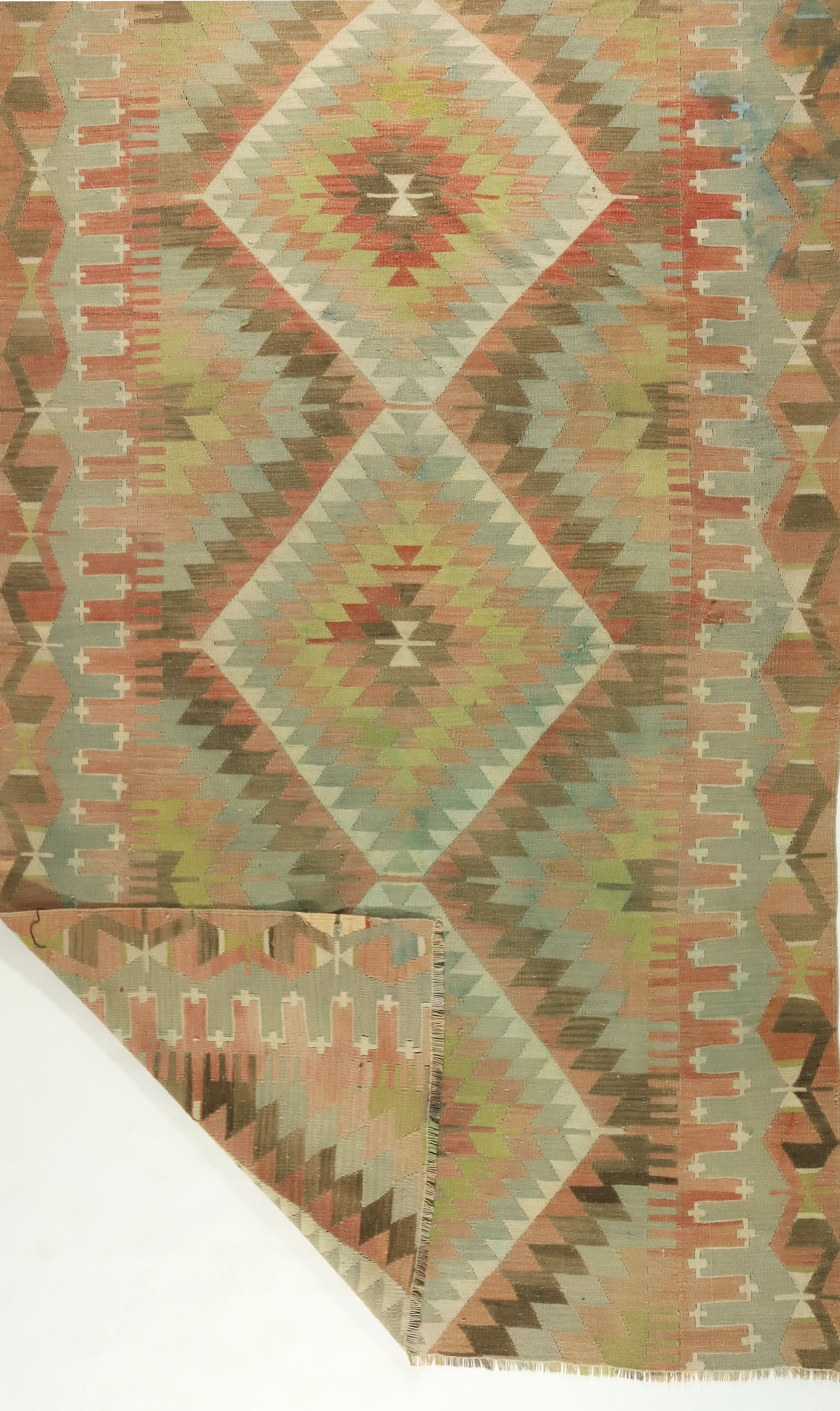 Anatolian handmade kilim rug 310 cm x 192 cm