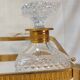 Whiskey cellar called "Tantalus" - Servant of 2 cut crystal carafes