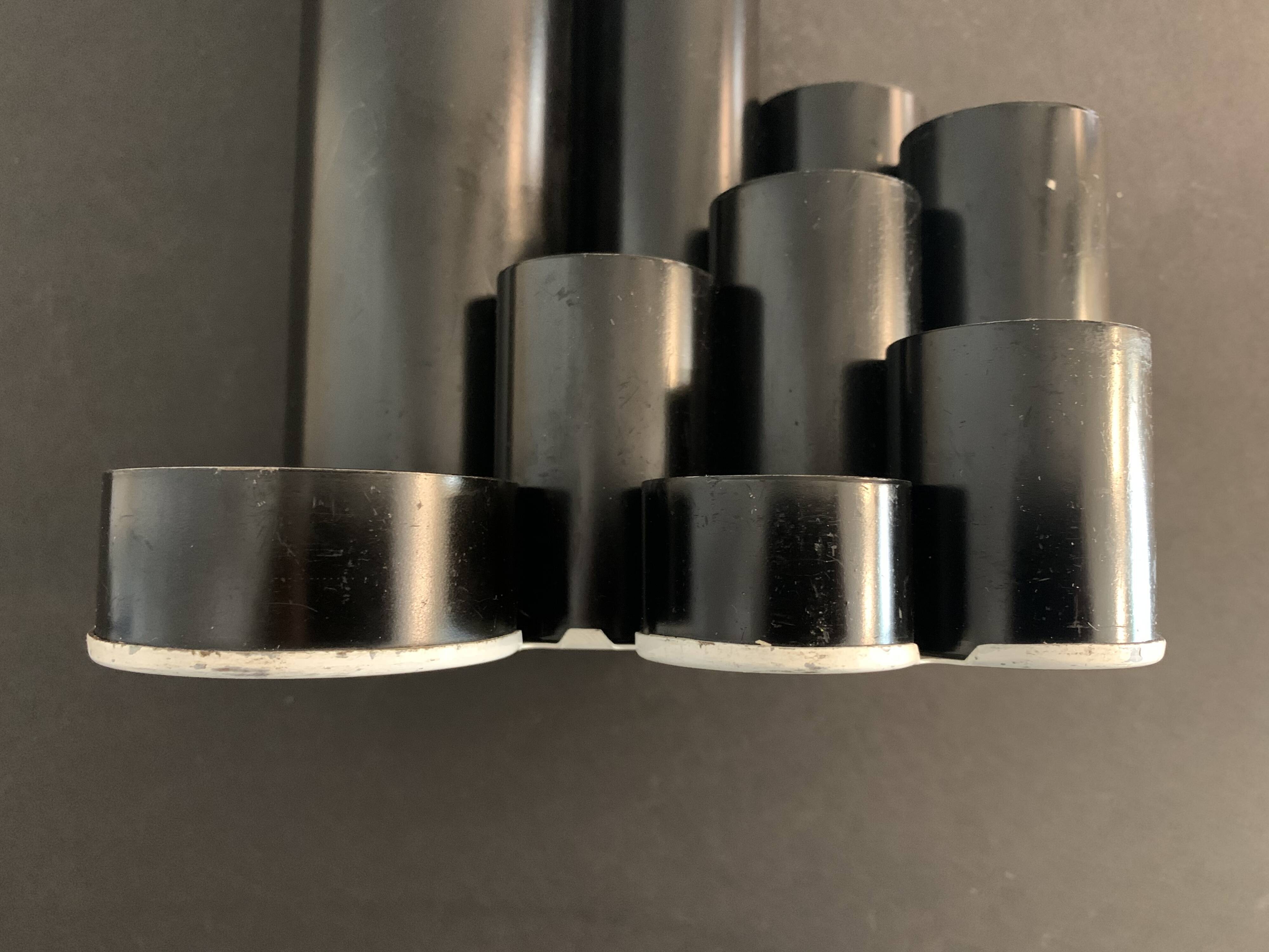 Office organizer wears black metal pencils Deyhle Germany 1970