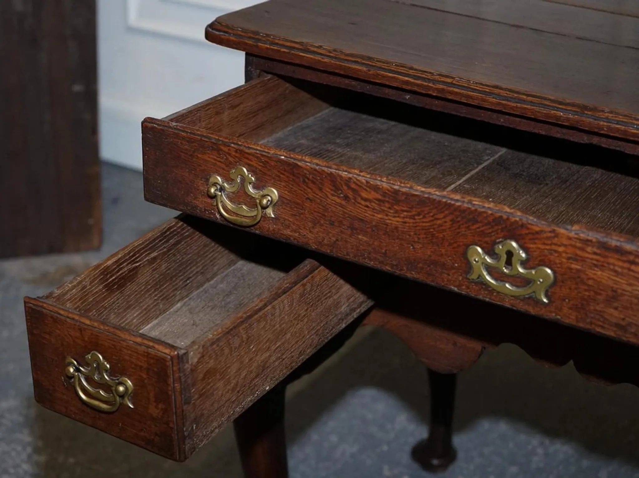 Antique Georgian Oak Desk, 1700s