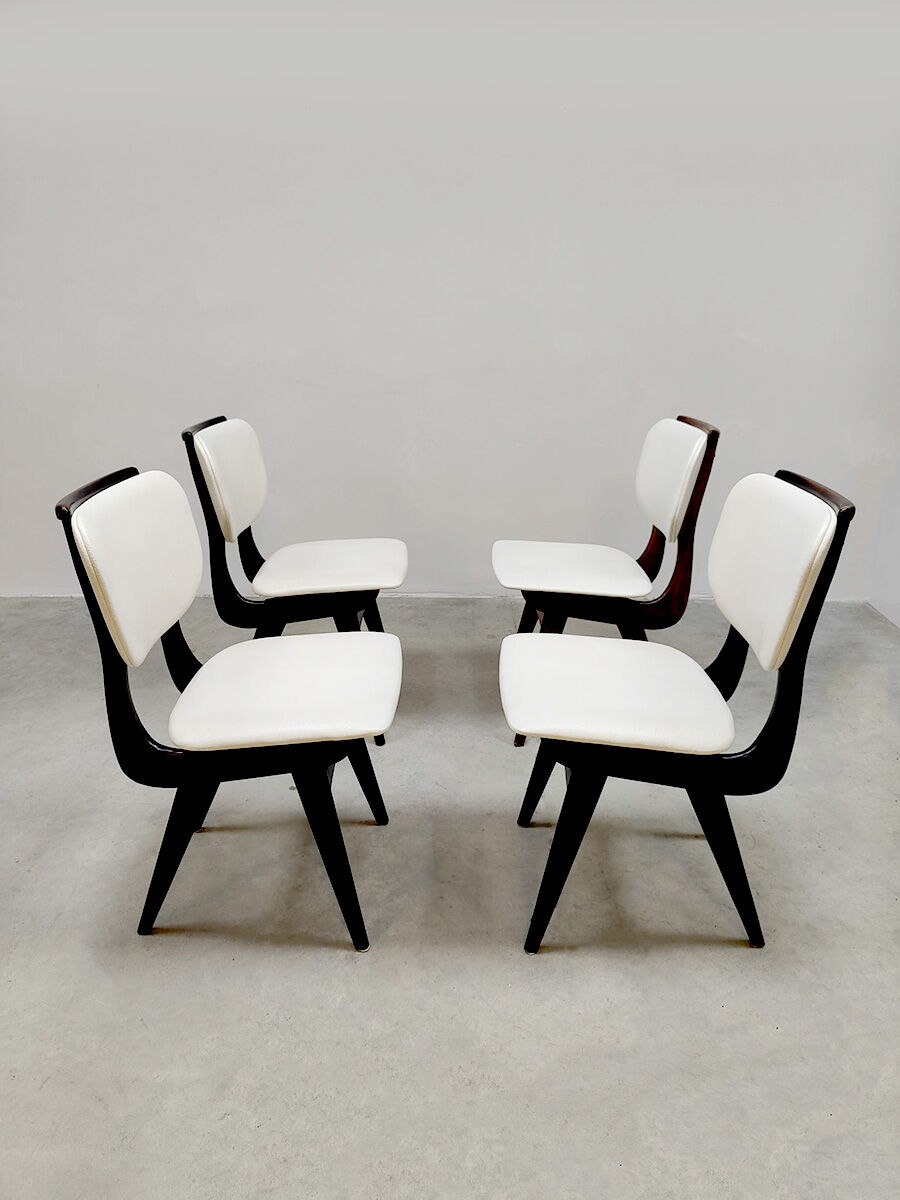 Vintage Dutch dining chairs 'Zwaag' Bako 1960