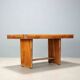 Vintage walnut veneer table, design, Italy, 1940s