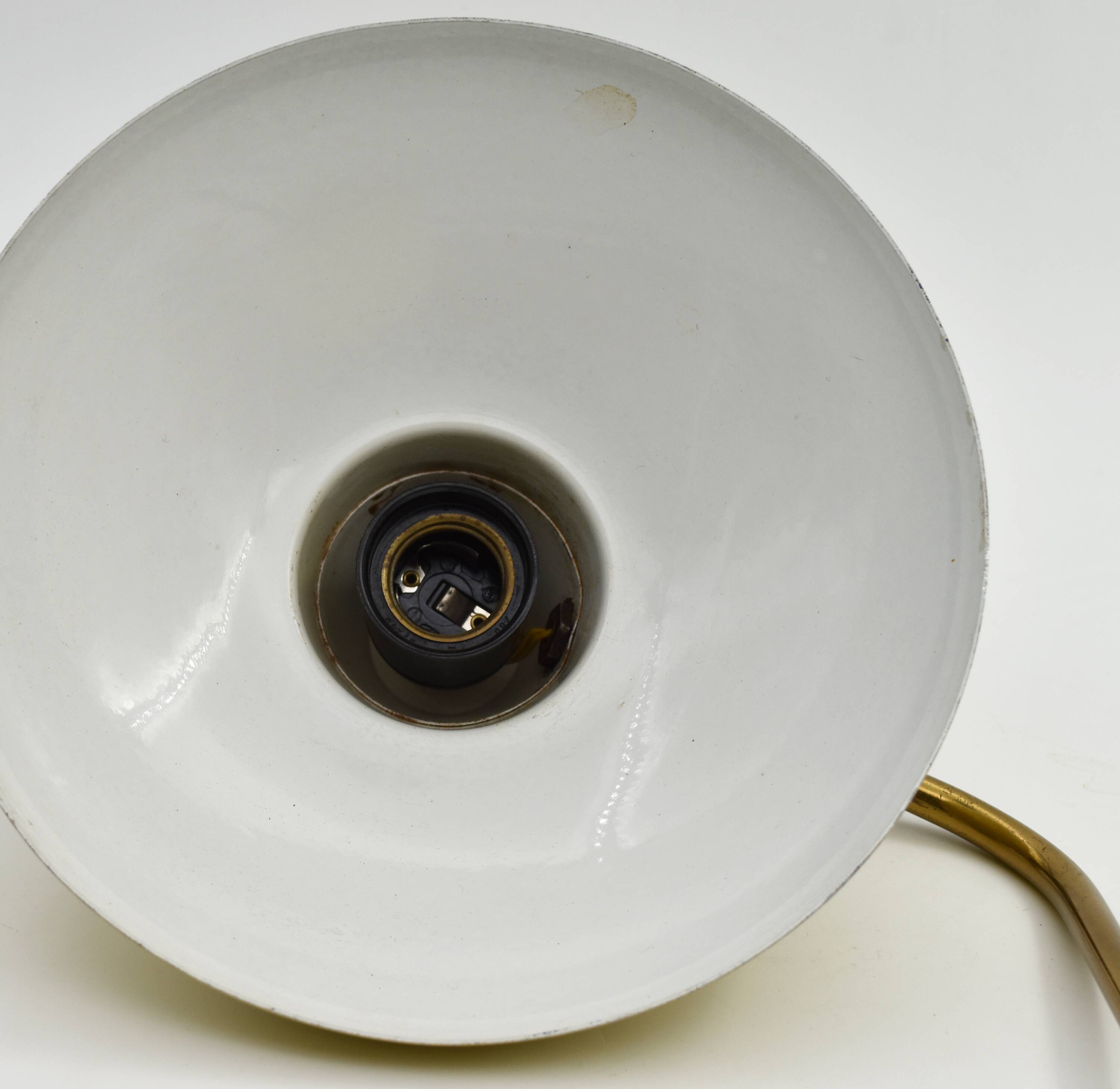 Lemon yellow vintage desk lamp