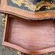 Louis XV style side table with marquetry and gilded bronze.