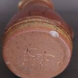 Cream pot, glazed stoneware pitcher, signed Fontgombault, 20th century