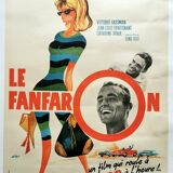 very rare original poster of 1963 in 60x80 cm The braggart Dino Risi