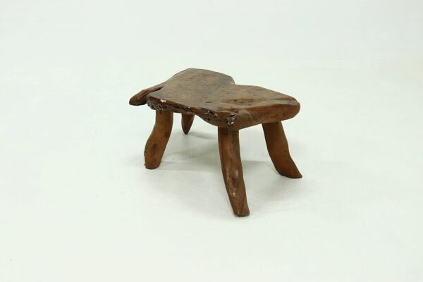 Table basse tronc d'arbre XL années 1960