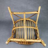 Children's rattan shell chair
