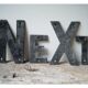 Letters metal vintage next