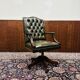 Fauteuil de bureau Chesterfield President vert olive