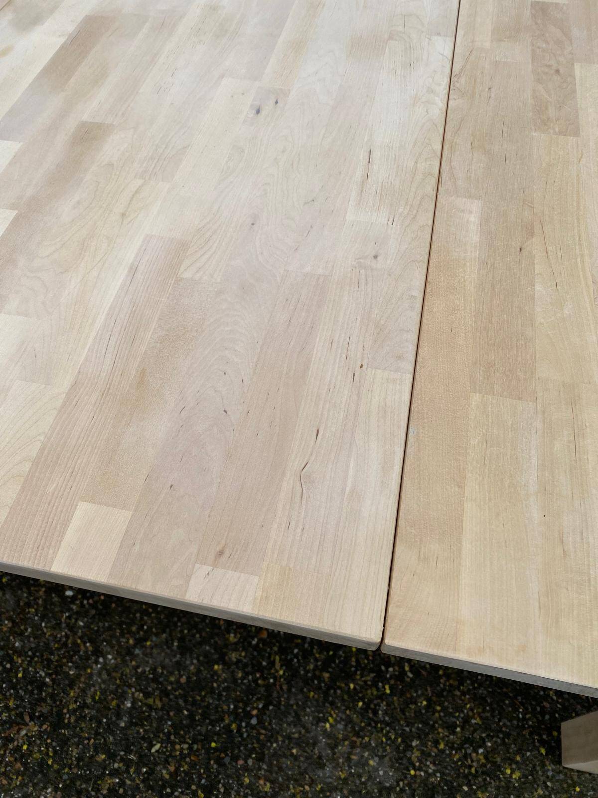 Table à manger scandinave en bois massif 155-210cm