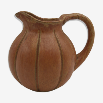 Ceramic pitcher pumpkin vintage bistro