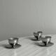 Lot de 3 coquetiers design en inox