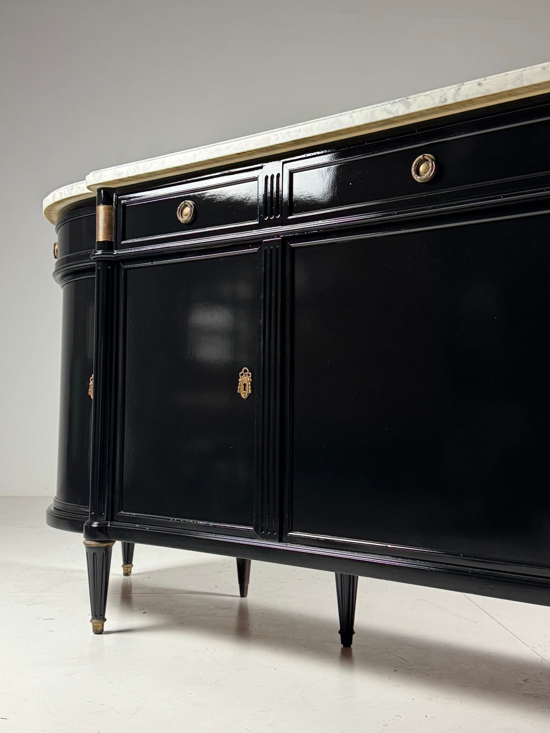 Black Louis XVI style sideboard