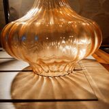 Amber glass suspension globe