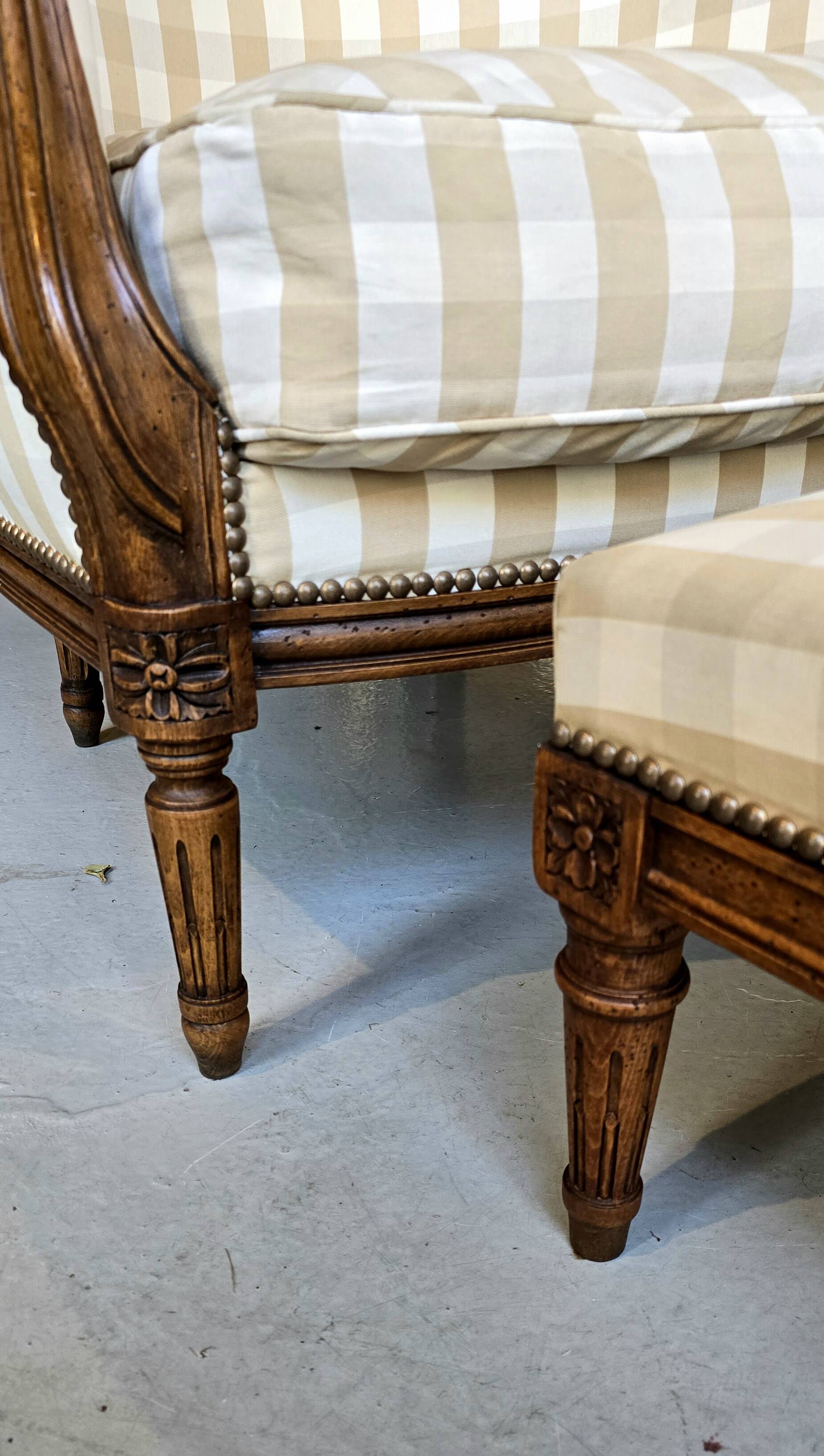 Louis XV shepherdess armchair