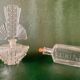 Art Deco perfume bottle in bohemian crystal engraved 1930