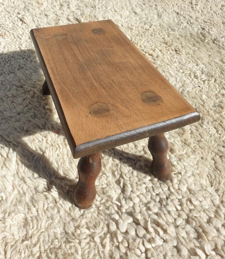 Set 2 decorative milking stools Nature