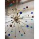 Italian Multicolored “Star” Murano Glass Sputnik Chandelier