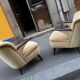 1/2 chairs cocktail Scandinavian vintage 50/60s restored