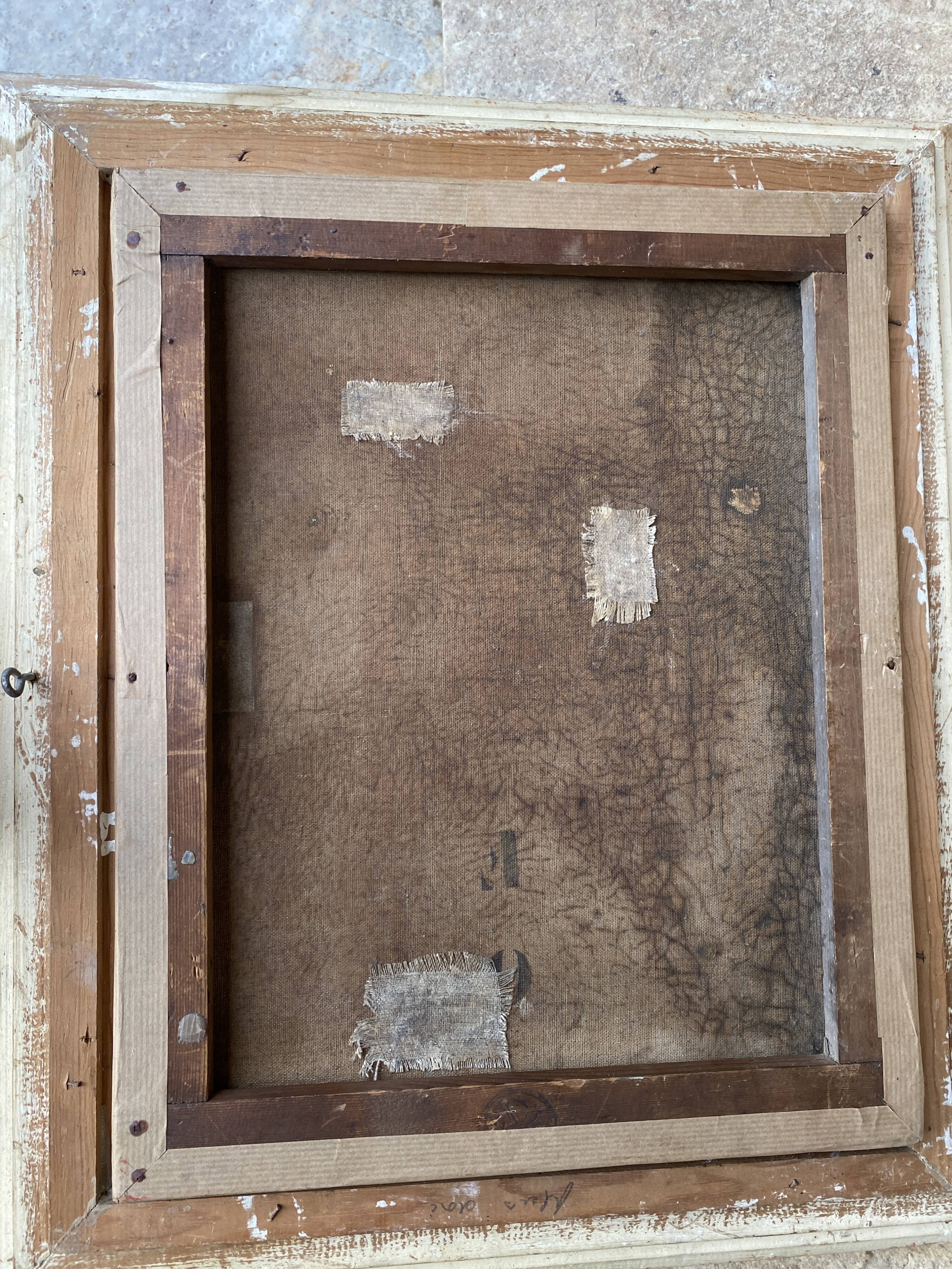 Old countryside landscape painting