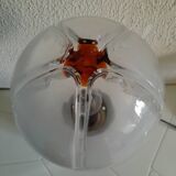 Vintage Murano Globe Chrome Lamp