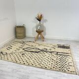 Handmade Moroccan Berber carpet 245 x 147 CM