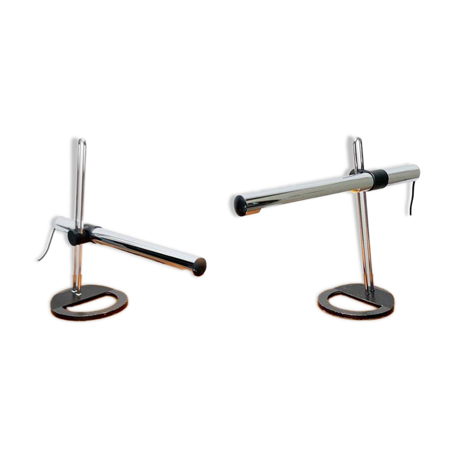 Lampes de table allemandes postmodernes Space Age de Kotzolt Leuchten, années 1970, lot de 2