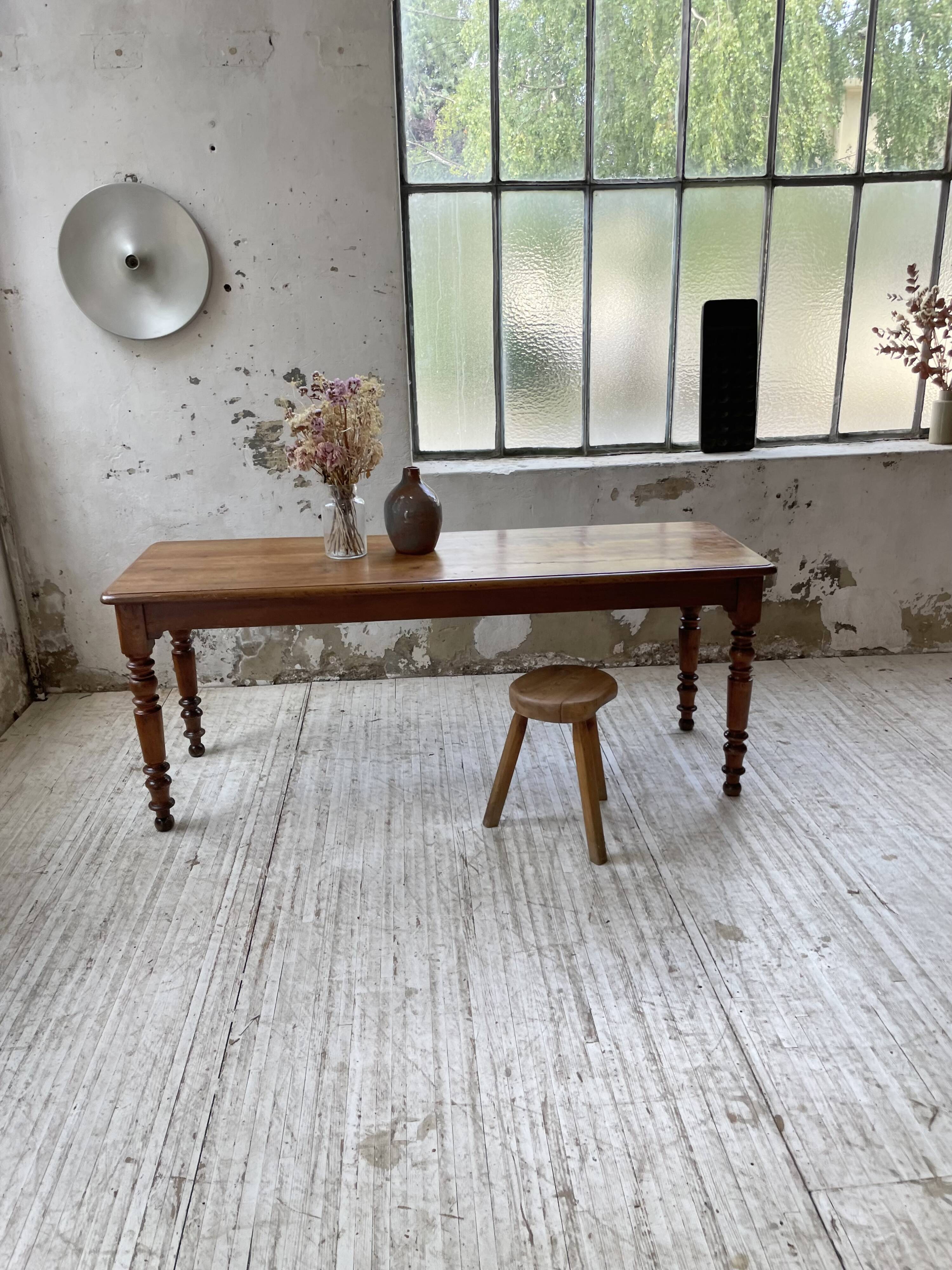 Walnut farm table 185 cm