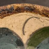 Glazed ceramic plate or cut