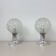 Hustadt leuchten glass table lamps , 1970s